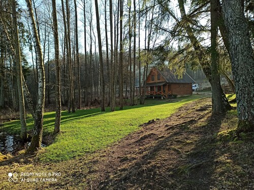 Romantic homestead on the lake shore