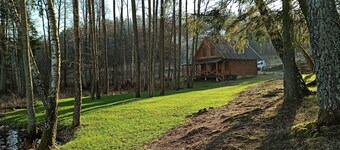 Romantic homestead on the lake shore