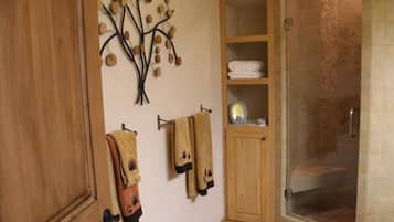Hair dryer, towels