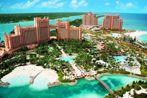 Aerial view - 2 Bedroom Lock-out, Harborside Resort at Atlantis, Sleeps 8 - Full Resort Access (Paradise Island)