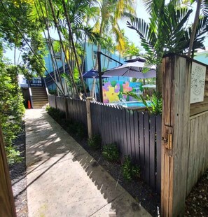 Outdoor pool, a heated pool - Duval Street Suites full kitchen, free parking, & heated pool (Key West)