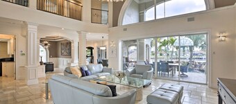 Luxe Cape Coral Escape w/ Boat Dock + Cabana!