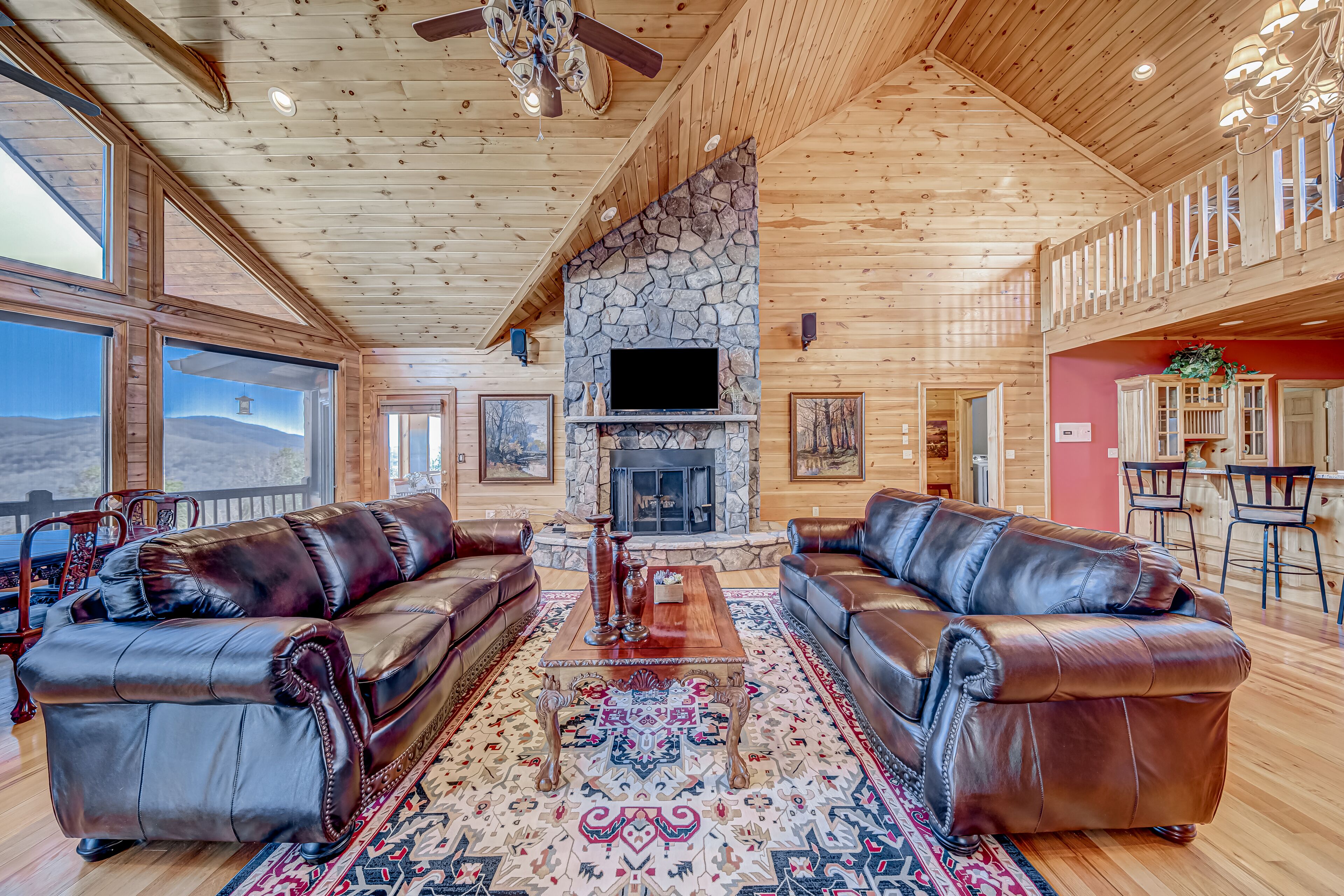 Expansive mountain lodging with game room, loft, WiFi, sweeping views & more