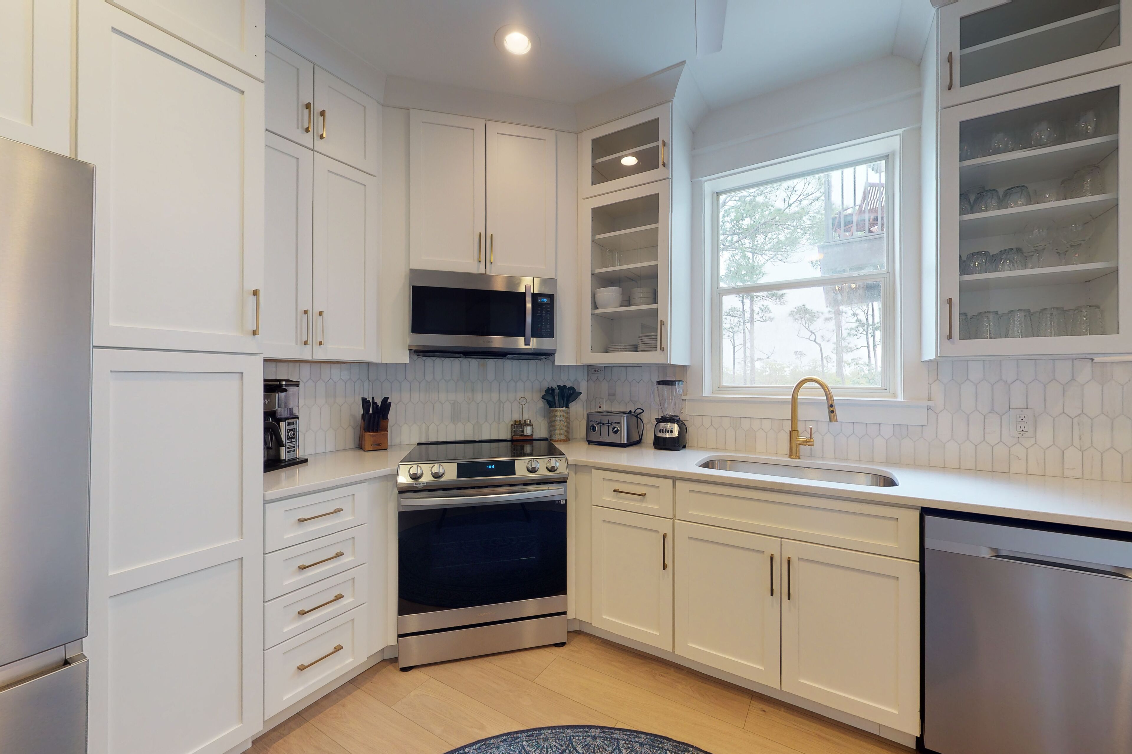 Stylish home with pool, golf cart, and lounging- half-mile to the beach