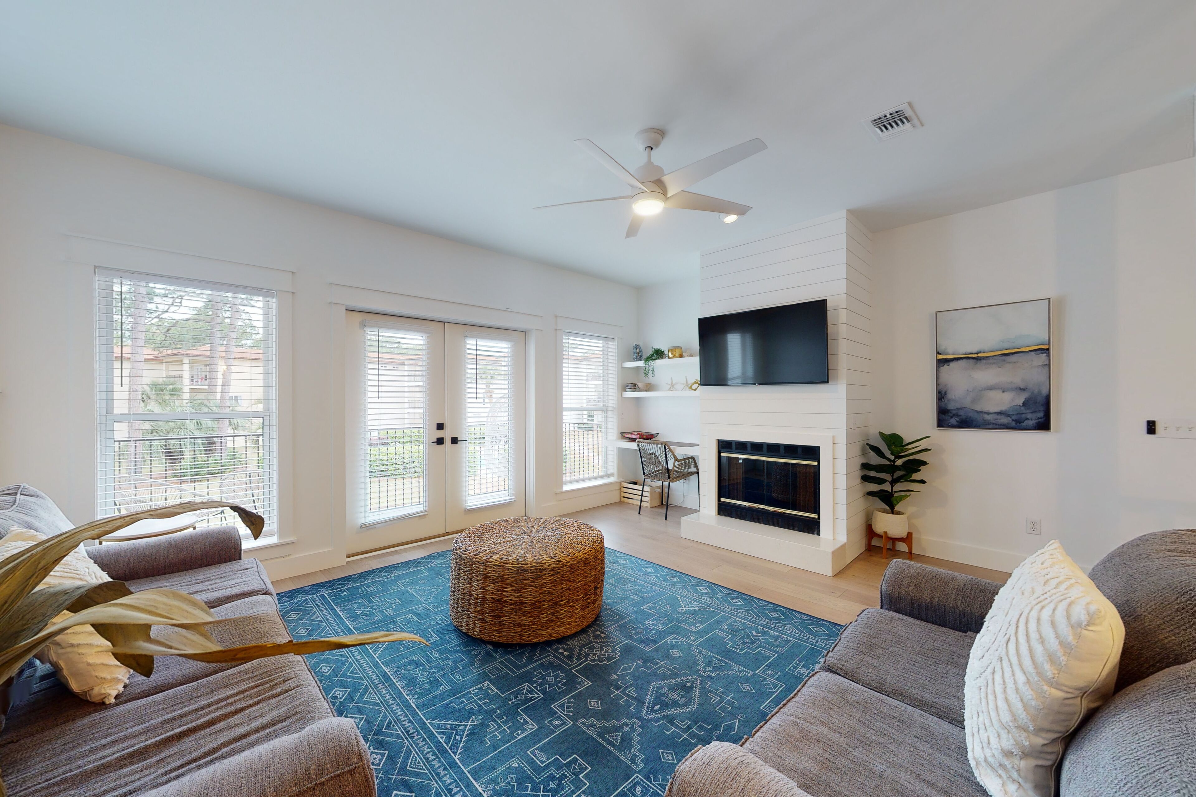 Stylish home with pool, golf cart, and lounging- half-mile to the beach