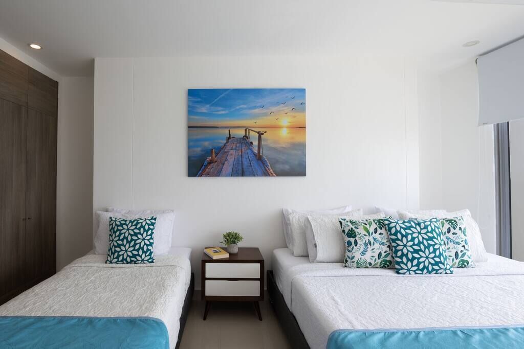 Modern 2 Bedroom Beachfront Apartment @ Bocagrande