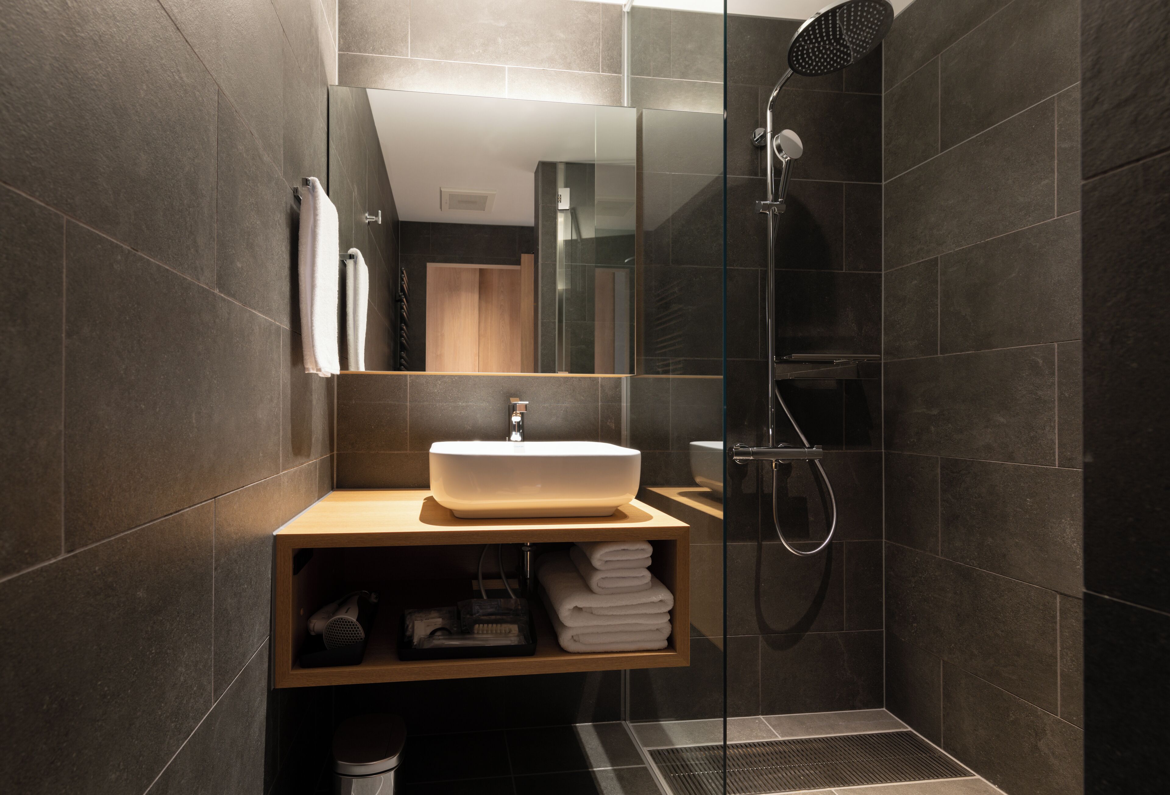 Free toiletries, hair dryer, slippers, bidet