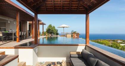 A state of the art 5 bedroom modern villa with wood fixings