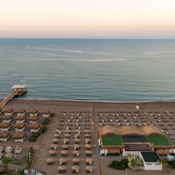 Aan een privéstrand