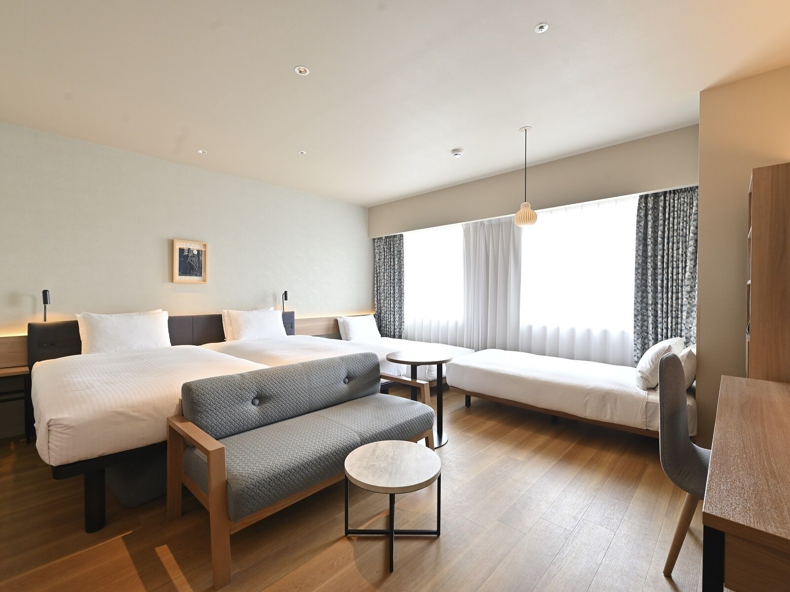 deluxe family room | 1 bedroom, in-room safe, blackout curtains, iron/ironing board