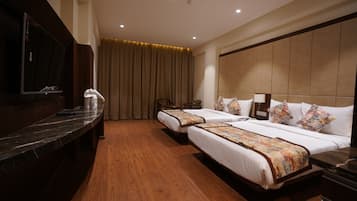 Premium Quadruple Room, Non Smoking, City View | Premium bedding, minibar, in-room safe, blackout curtains