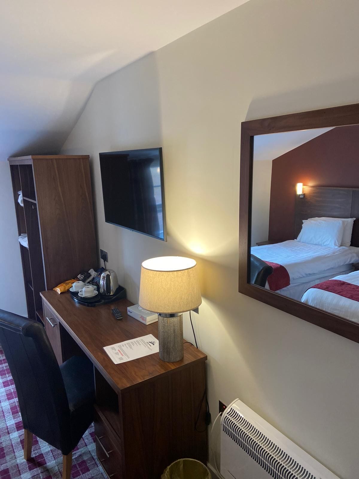 deluxe twin room | in-room safe, blackout curtains, soundproofing, iron/ironing board