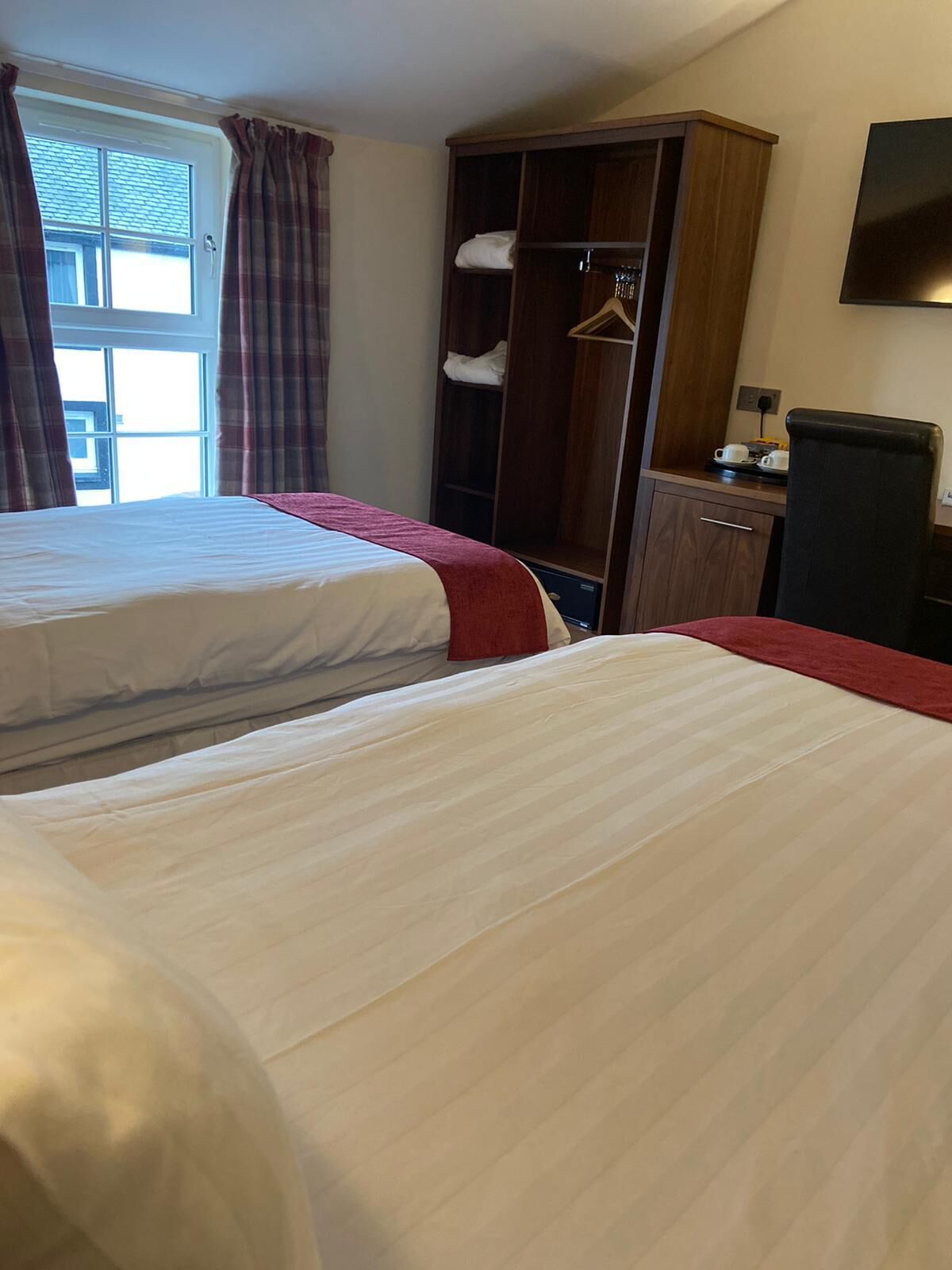 deluxe twin room | in-room safe, blackout curtains, soundproofing, iron/ironing board