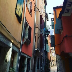 Exterior detail - Romantic studio Yellow Flower in old town Rovinj near sea with private parking (Rovinj)