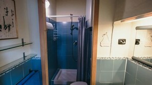 Shower, hair dryer