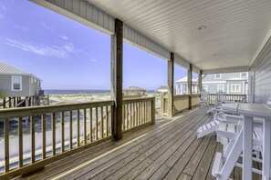 House, 5 Bedrooms | Balcony view - Blessed At The Beach - Gulf Side - Private Pool - Fabulous Gulf Views! Bring The Whole Family! 5 Bedroom Home by RedAwning (Dauphin Island)