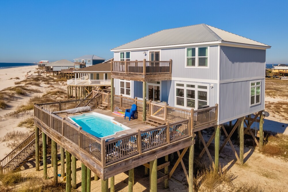 Island Time Iv - Pet Friendly! Private Heated Gulf Facing Pool - Covered Porches And Sundecks - This Amazing Home Has It All! 5 Bedroom Home by Redawning
