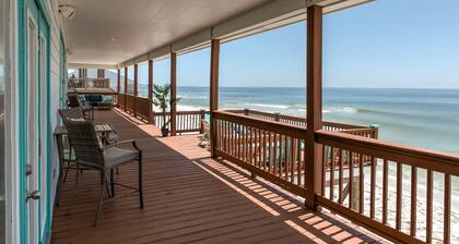 Dauphin Charm - Gulf Front! Pet Friendly - Wrap Around Porch With Observation Deck And Outdoor Seating 4 Bedroom Home by RedAwning