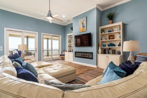 House, 4 Bedrooms | Living area | Streaming services - Surf's Up - Beautiful Outdoor Space As Well As A Large Open Floor Plan Perfect For The Whole Gang! 4 Bedroom Home by RedAwning (Dauphin Island)