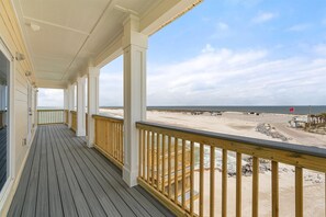 House, 6 Bedrooms | Property grounds - Shamrock Shores - Gulf Front West End Pet Friendly Property With Room For Everyone. 3 Master Suites! 6 Bedroom Home by RedAwning (Dauphin Island)