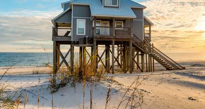 Strand Castle - Gulf Front! An Ideal Layout With Game Room, Small Private Pool, And Roof Top Crow's Nest! 4 Bedroom Home by RedAwning