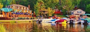 Enjoy waterfront dining and serene views of the surrounding greenery from our lakeside restaurant.