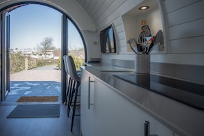 Apartment (1 Bedroom) | Private kitchen | Fridge, microwave, stovetop, electric kettle
