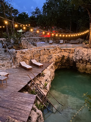 Private Cenote 18 guests luxury jungle lodge