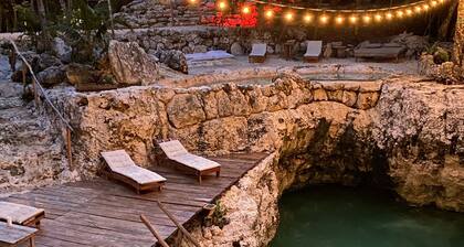Private Cenote 18 guests luxury jungle lodge