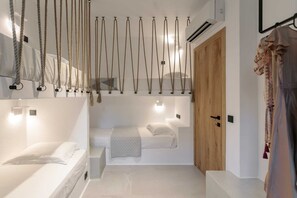 5 chambres, fer et planche à repasser, lit parapluie, Wi-Fi gratuit