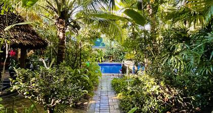 A villa near Angkor temples archeological site.