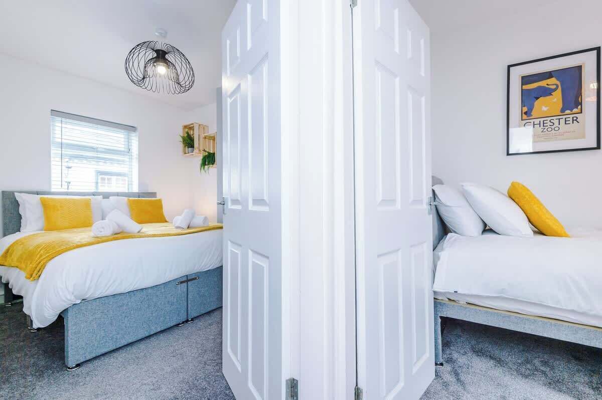 2 bedrooms, iron/ironing board, travel crib, WiFi