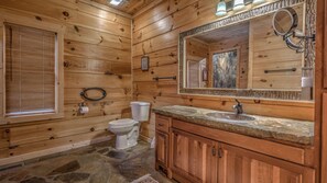 House, 5 Bedrooms | Bathroom | Towels - Bearfoot Lodge by Escape to Blue Ridge (Epworth)