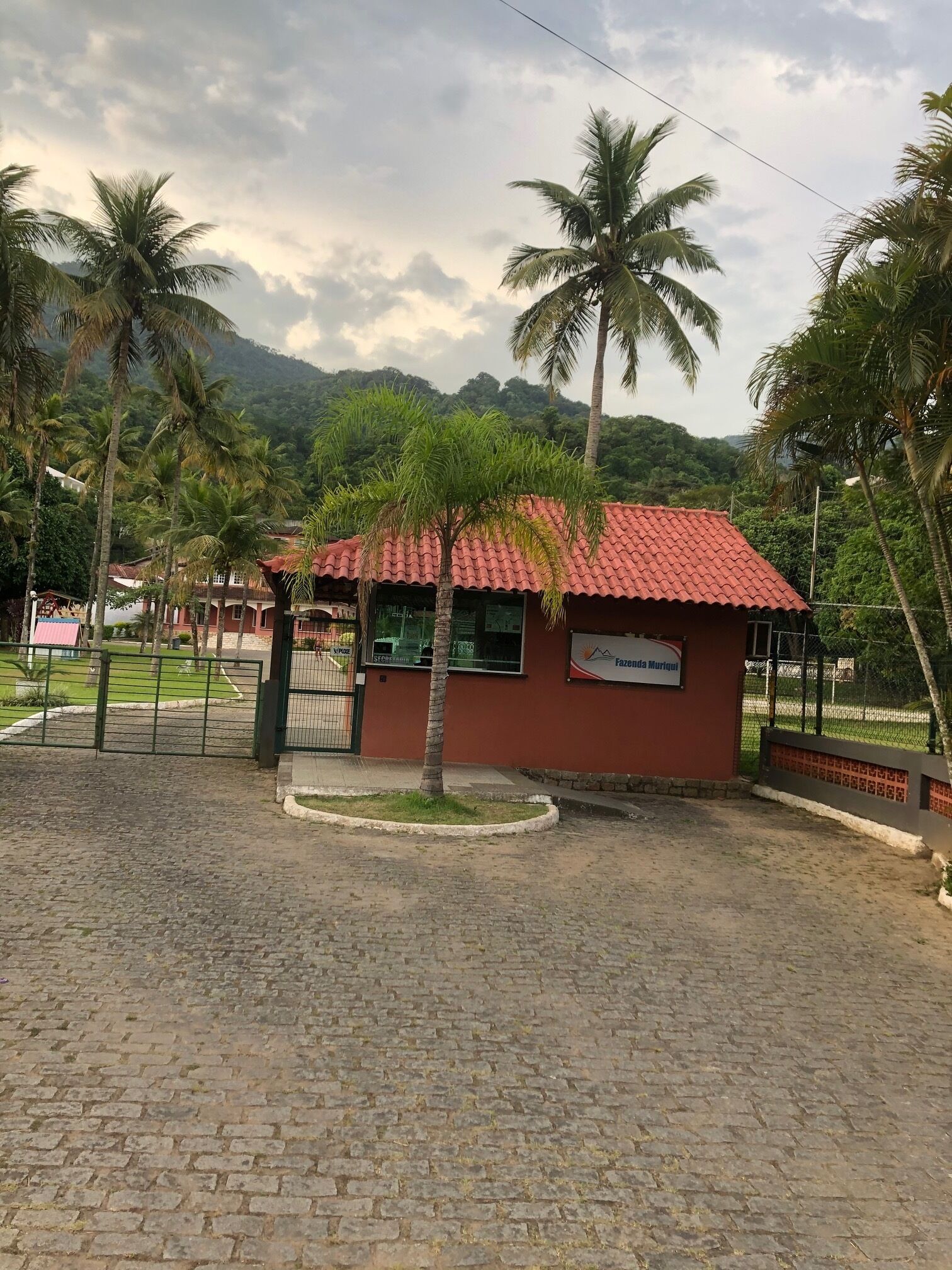 Large house in gated community with private beach