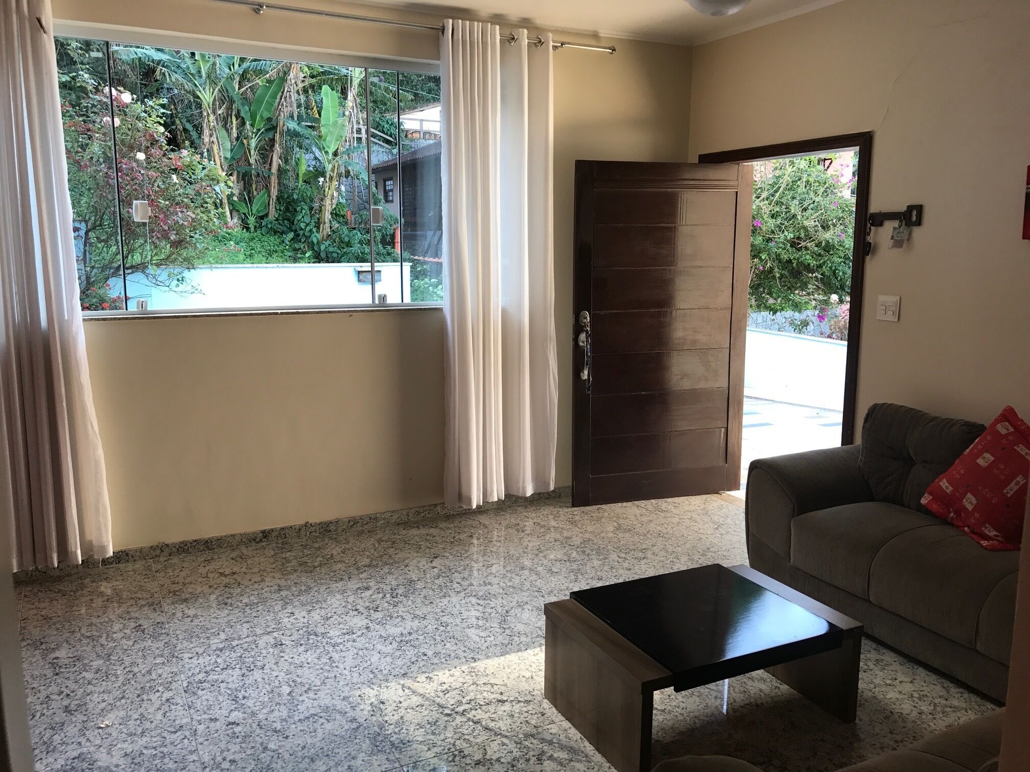 Large house in gated community with private beach