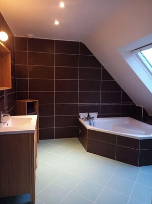 Bathtub, hair dryer, towels, toilet paper - Spacious and warm house for 6 people (Pouldergat)