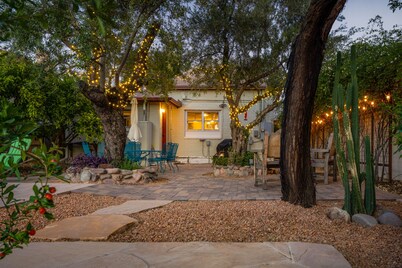 Beautifully furnished historic home with heated pool close to Downtown Tucson.