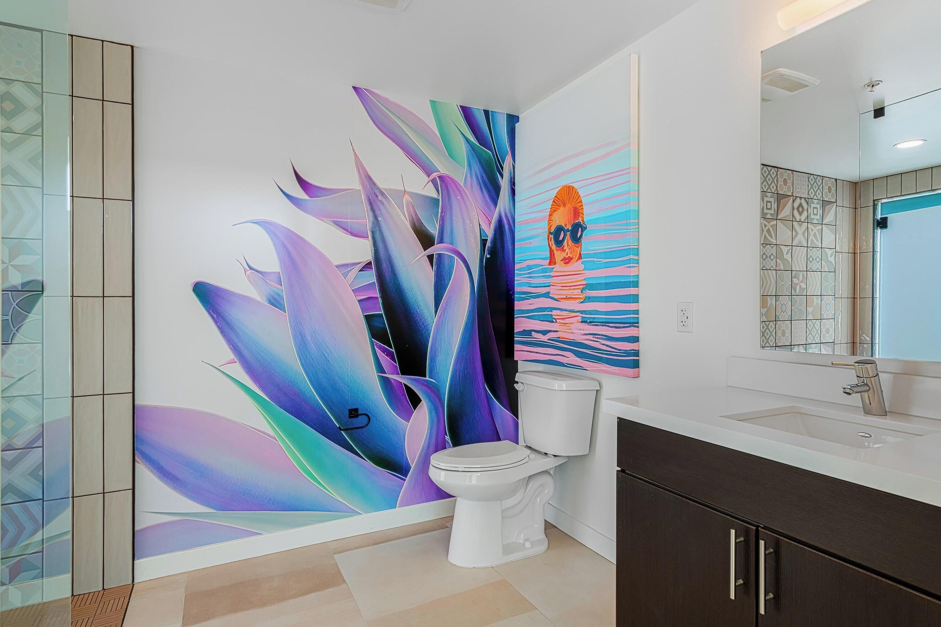 premium studio suite | bathroom | shower, designer toiletries, hair dryer, bathrobes