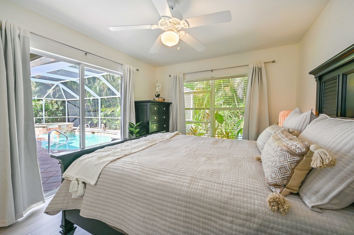 Photo 21 of Rare Find! Tropical Garden Lux Villa -heated pool and spa-12 min from the beach!