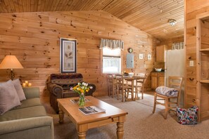 TV, fireplace, DVD player