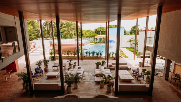 Sala de estar en el lobby