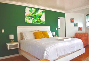 1 غرفة نوم ومكواة/لوح كي وواي فاي مجانًا وملاءات أسرّة