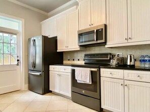 Fridge, microwave, oven, stovetop - Location! Quiet, Cozy 2-Bedroom Condo In The Heart Of Historic St. Augustine! (St. Augustine)
