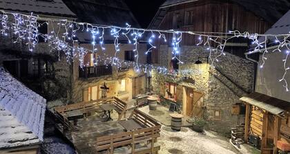 Historic chalet in centre Venosc, uninterrupted mountain views,10 mins from lift