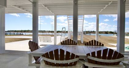 Enjoy a 3-bedroom waterfront vacation home just 10 minutes from Emerald Isle