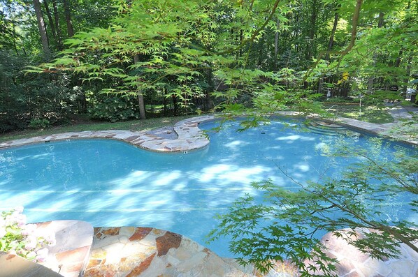 Una piscina riscaldata