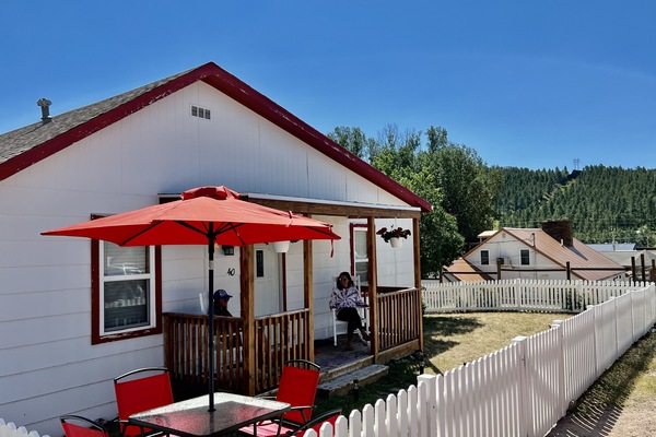 屋外ダイニングエリア