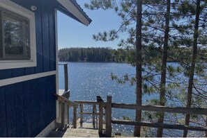 Property grounds - Updated Cabin with Fireplace, Epic Deck, 2 min from ORV trails - Pet Friendly!  (Mancelona)