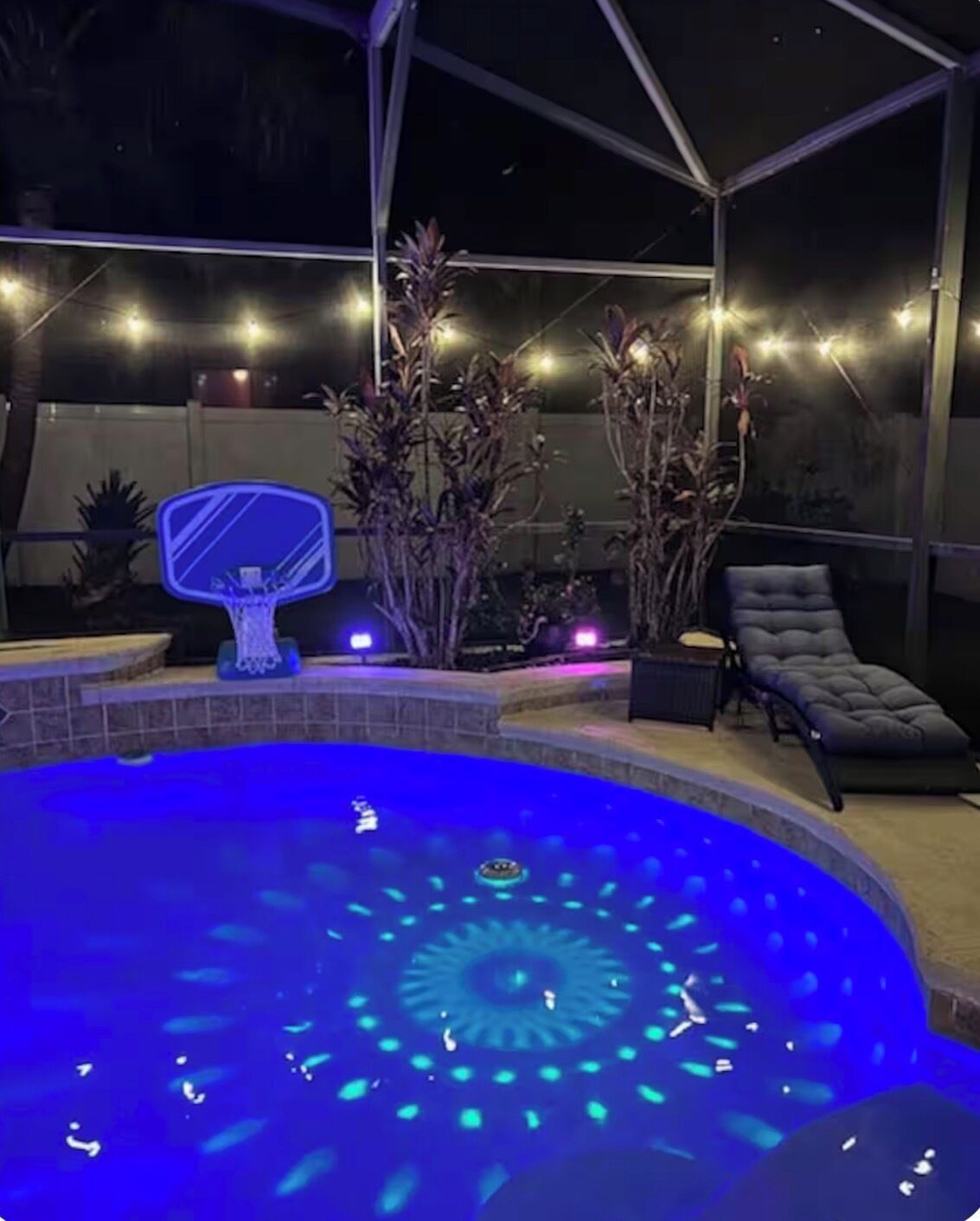 Piscine extérieure, piscine chauffée