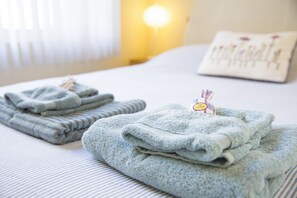 1 chambre, bureau, fer et planche à repasser, lit parapluie